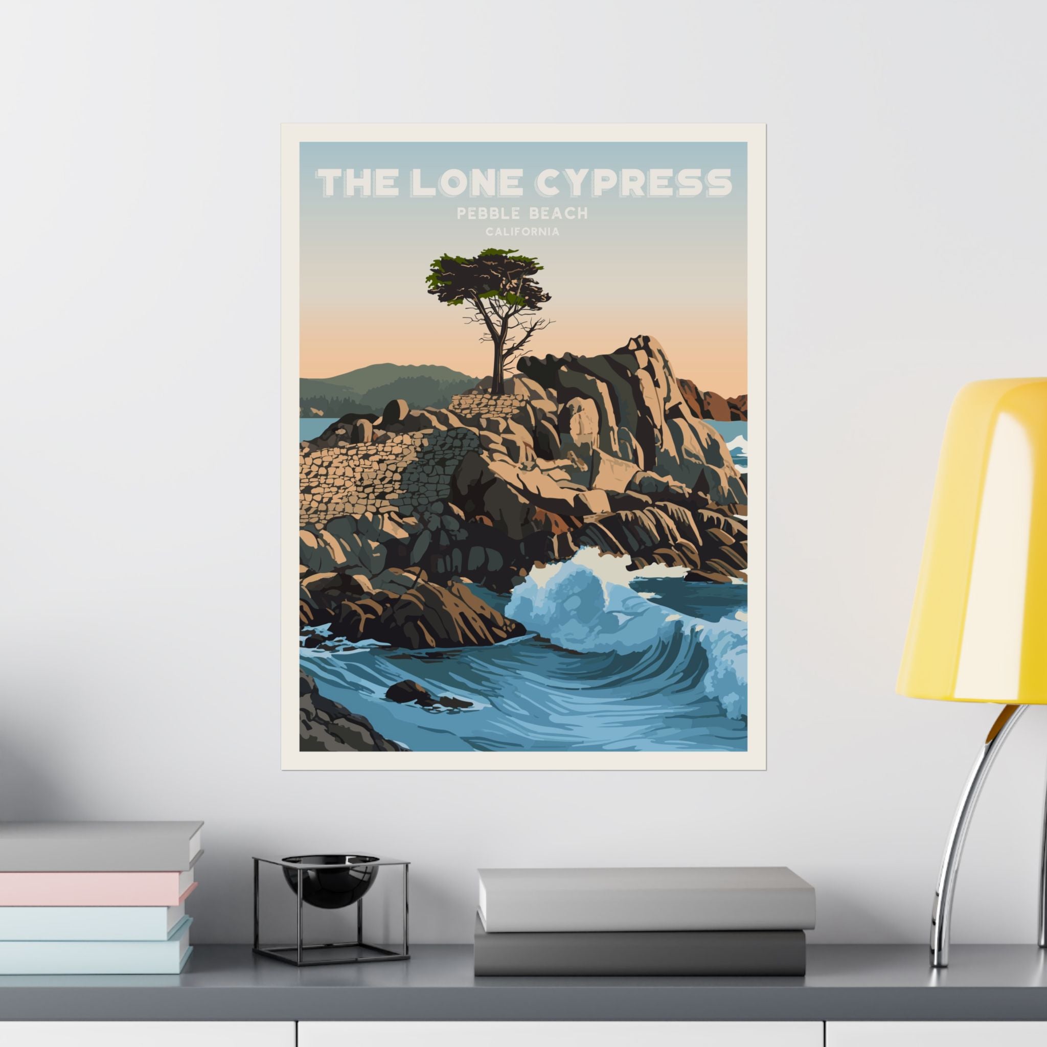 Lone Cypress, Pebble Beach Poster