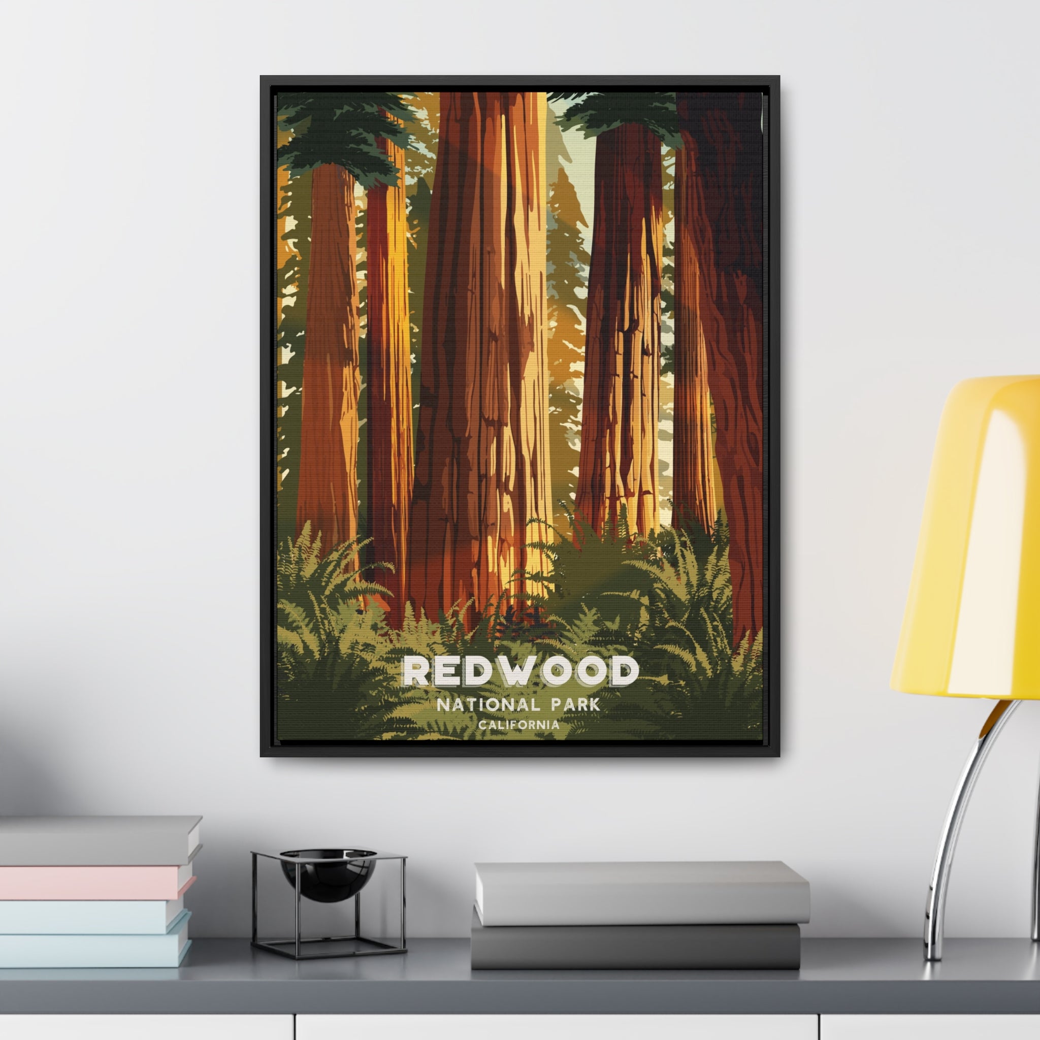 Redwood National Park Framed Canvas Print