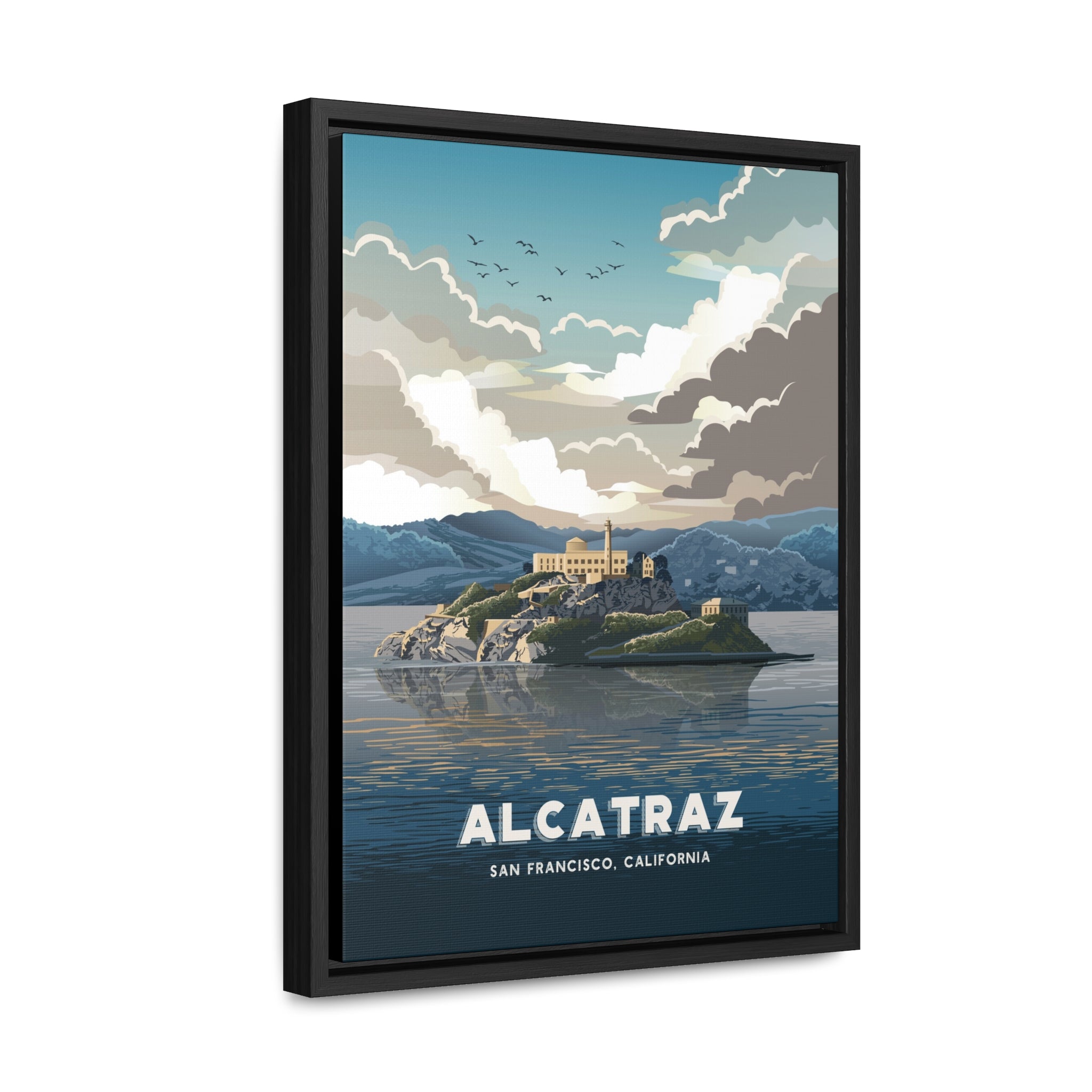 Alcatraz Framed Canvas Print