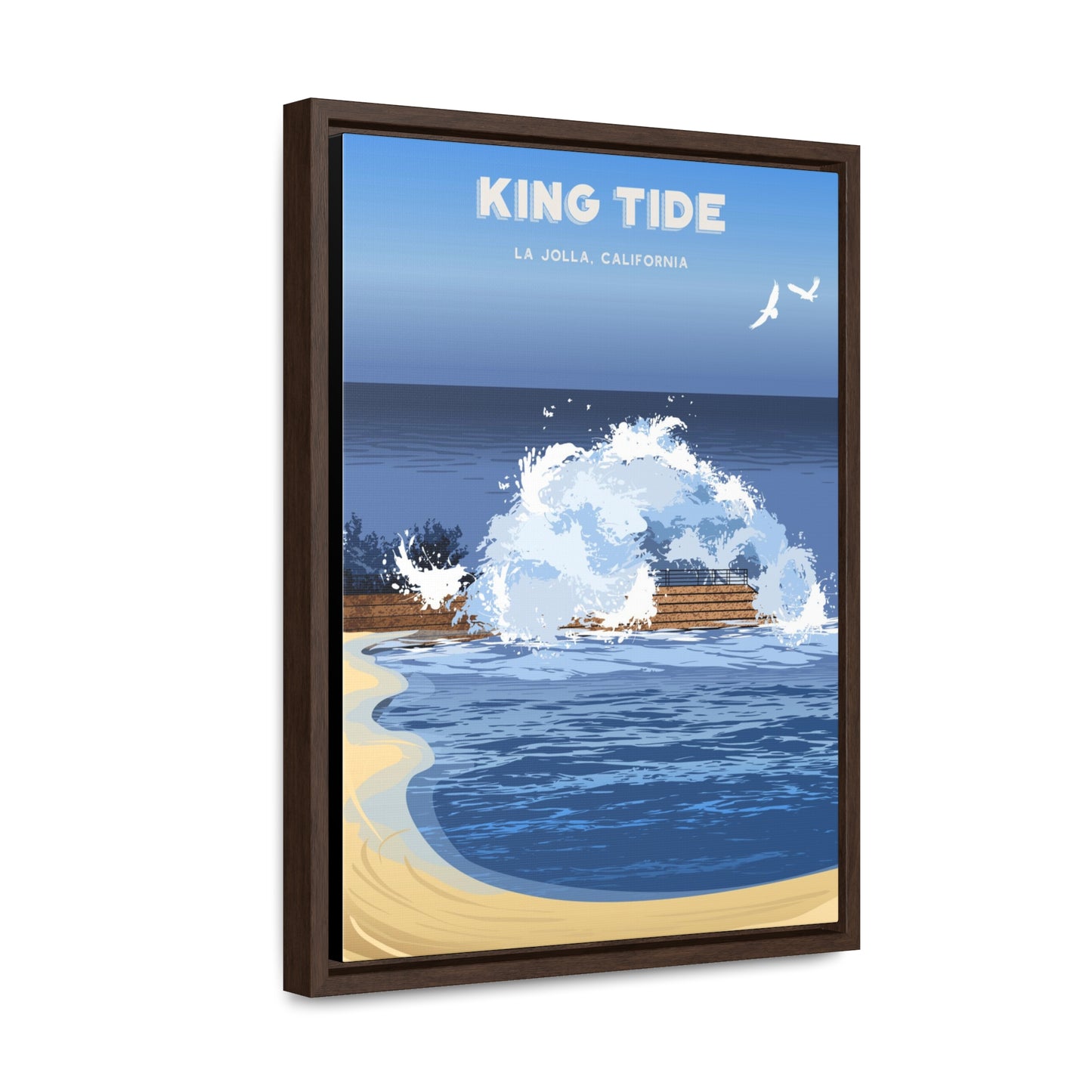 King Tide Framed Canvas Print