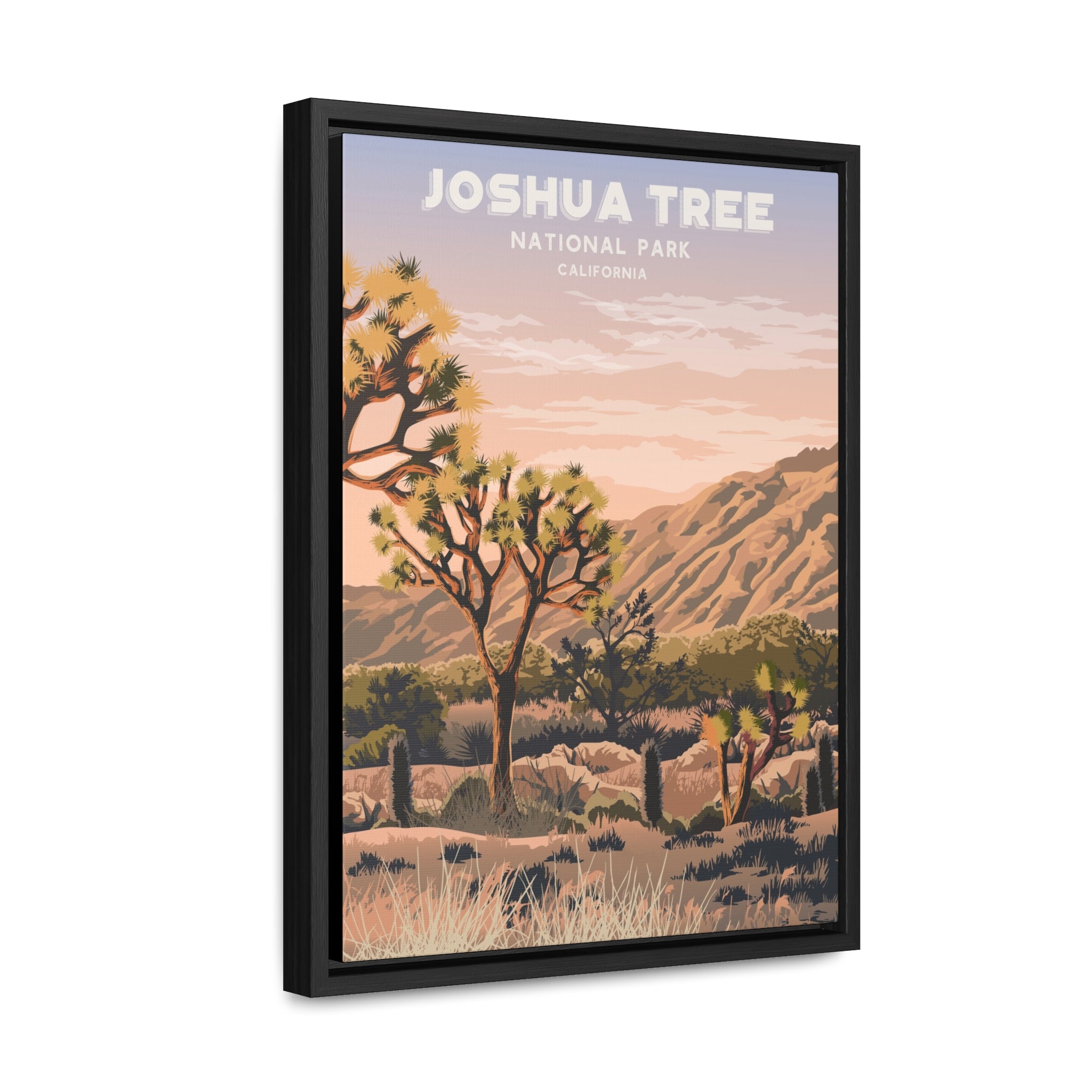 Joshua Tree Framed Canvas Print