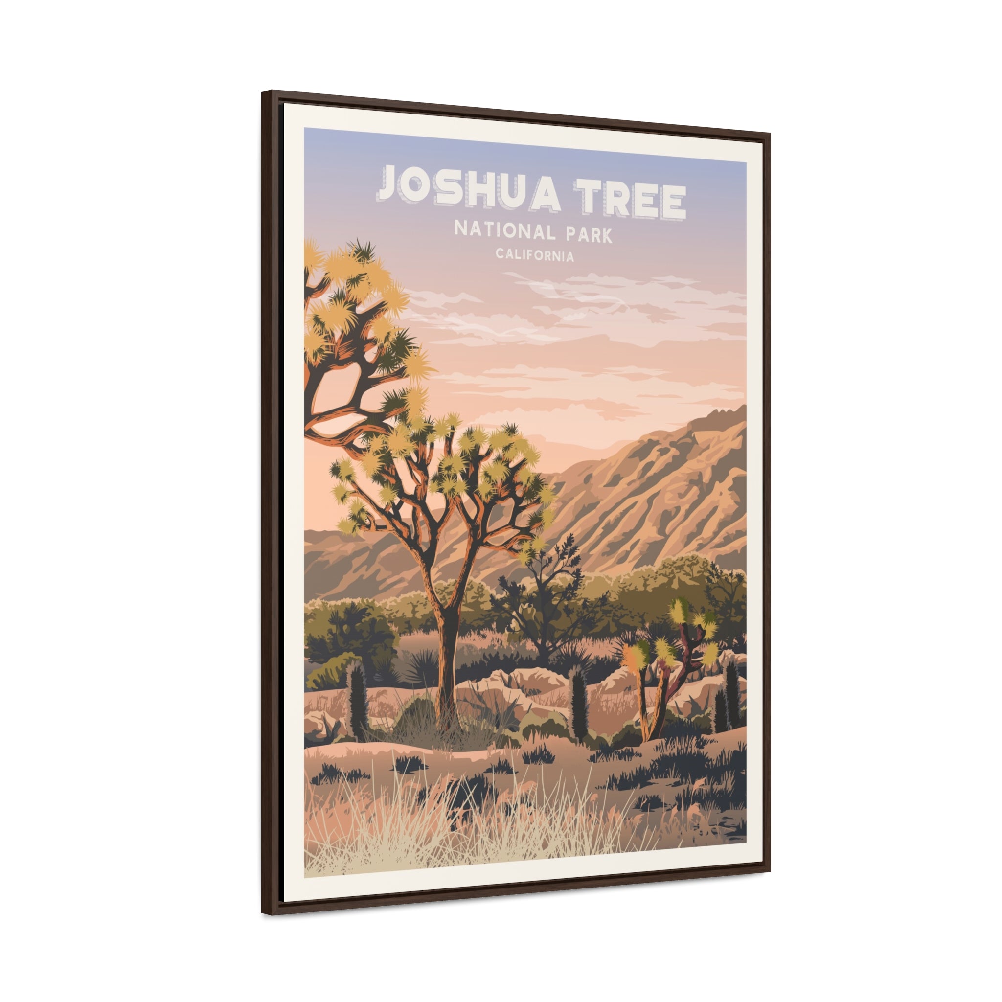 Joshua Tree Framed Canvas Print