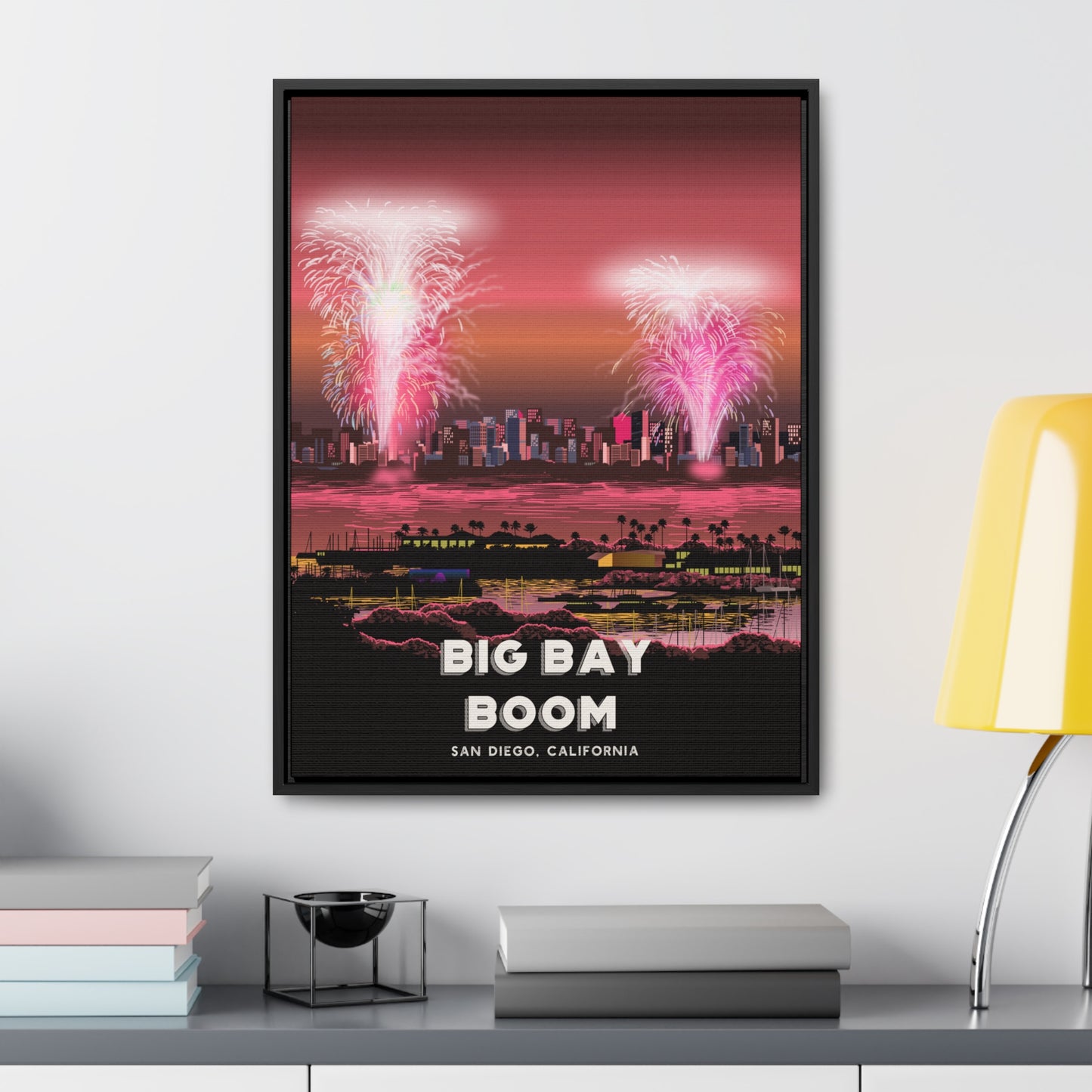 Big Bay Boom Framed Canvas Print