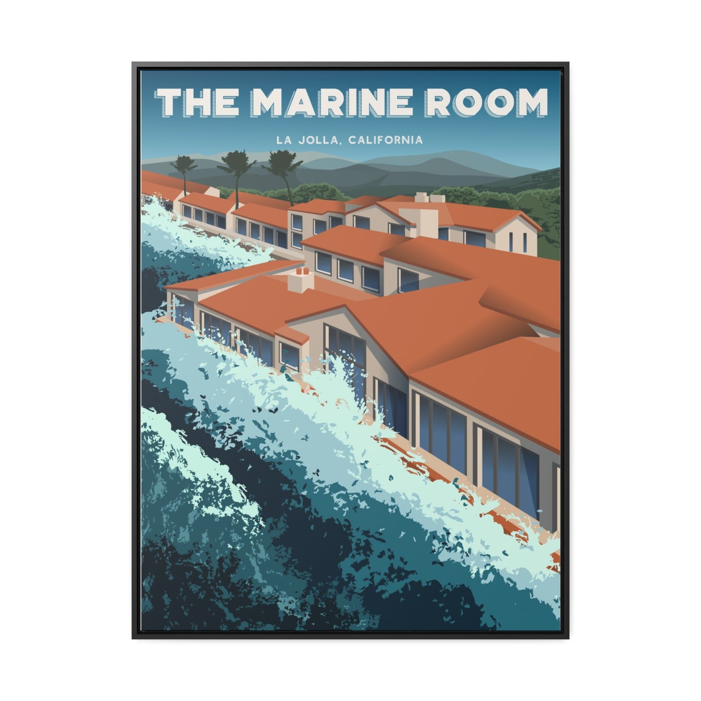 Marine Room Framed Canvas Print