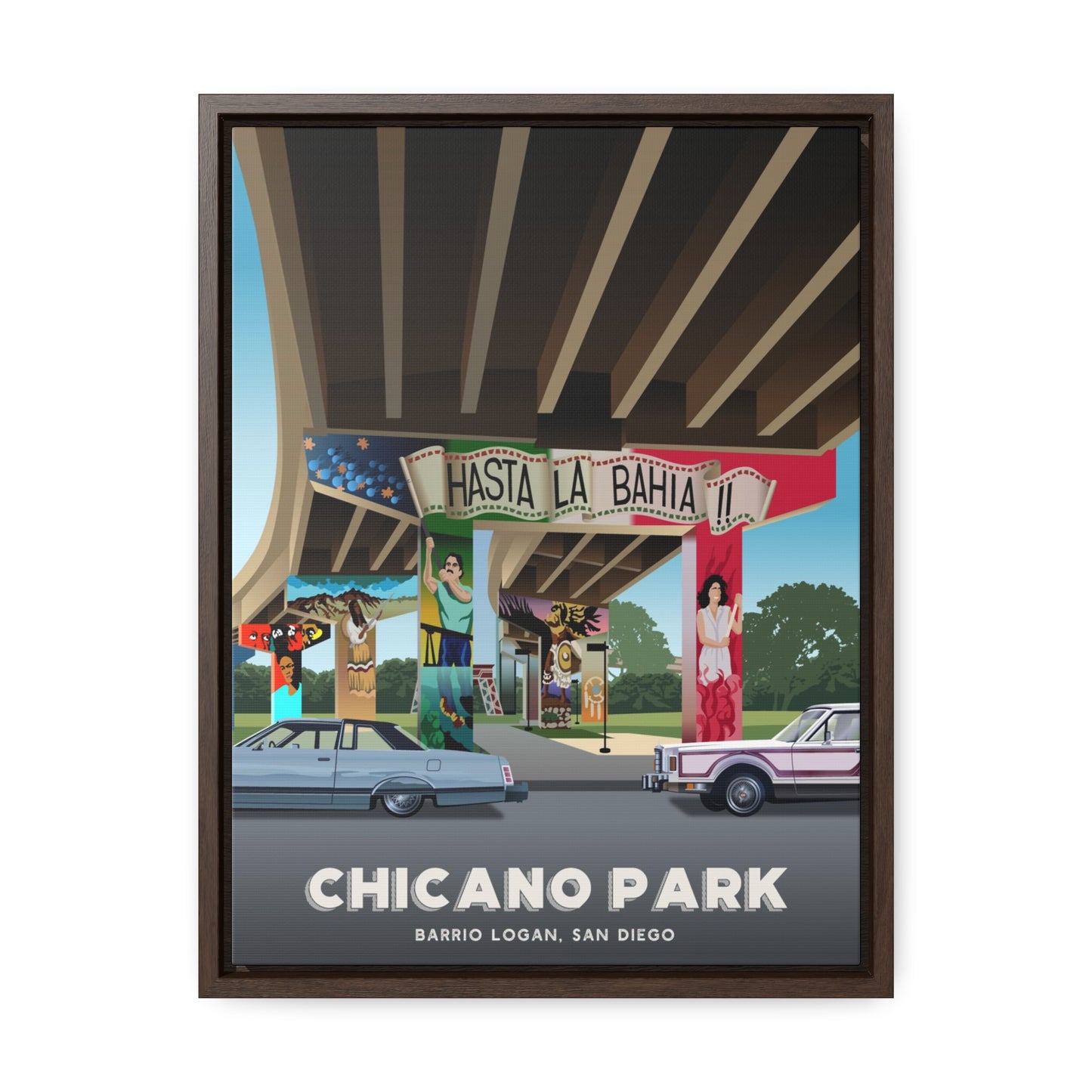 Chicano Park Framed Canvas Print