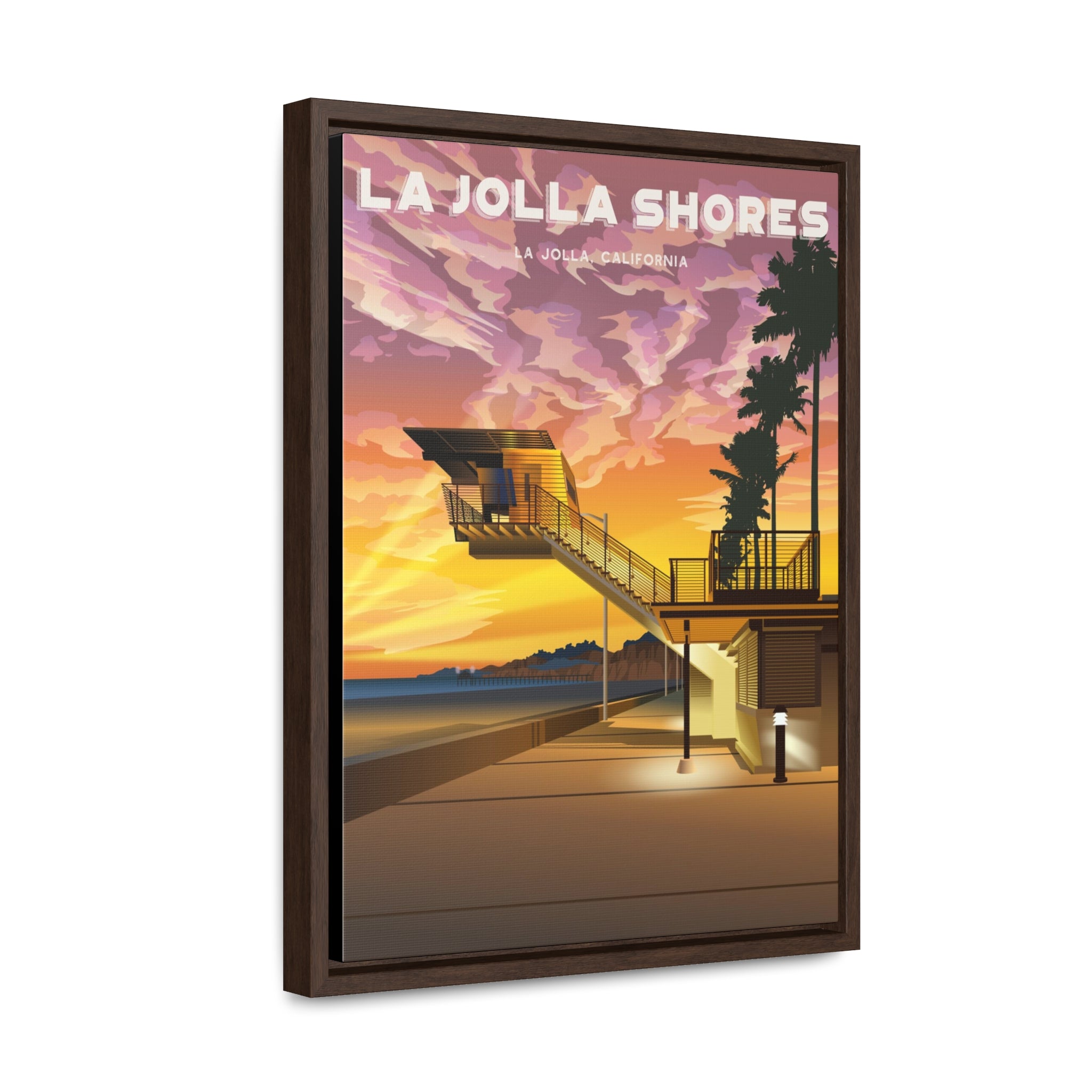 La Jolla Shores Framed Canvas Print