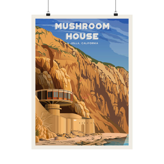 Mushroom House Poster