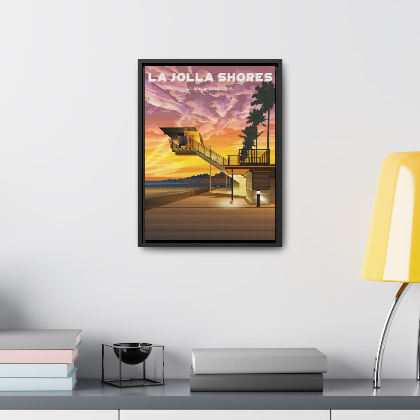 La Jolla Shores Framed Canvas Print