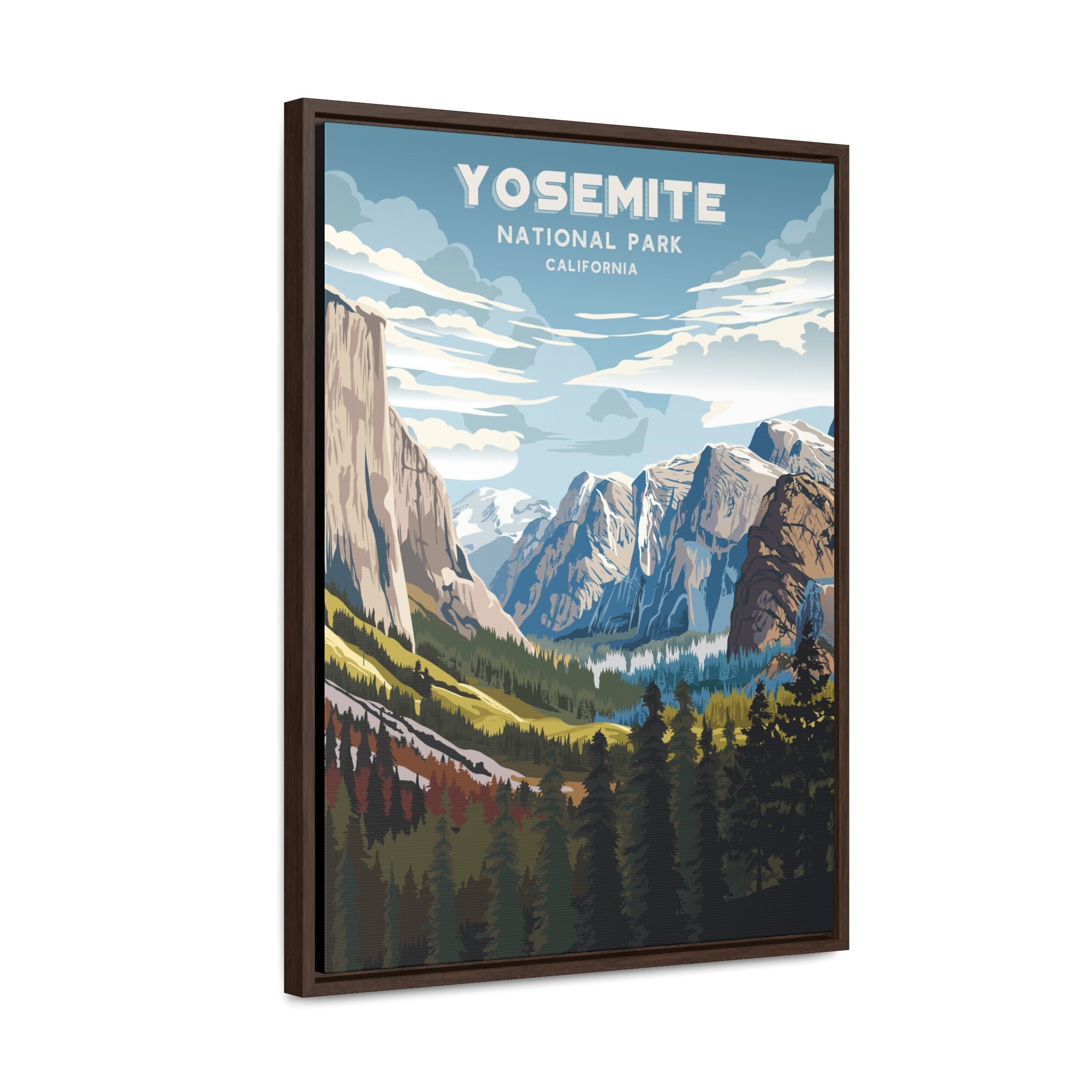 Yosemite National Park Framed Canvas Print