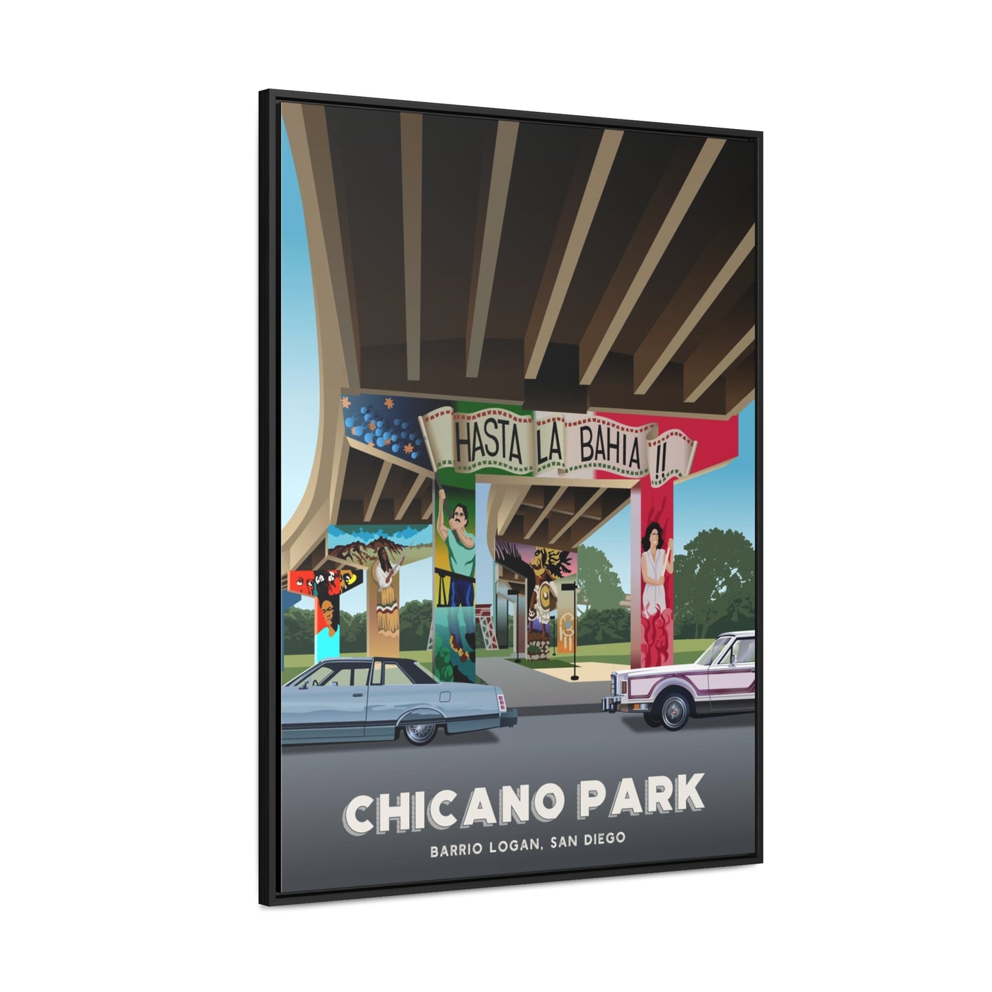 Chicano Park Framed Canvas Print