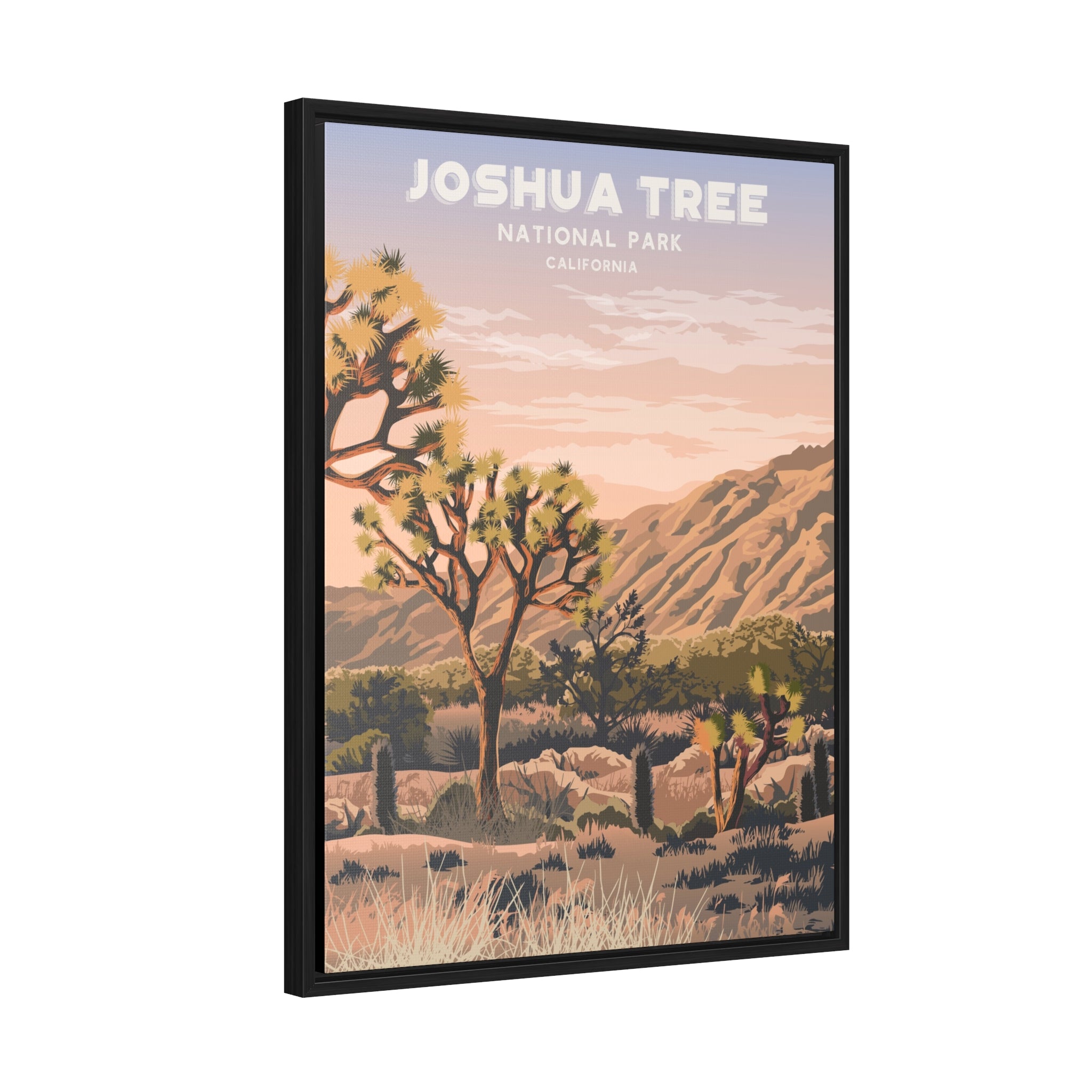 Joshua Tree Framed Canvas Print
