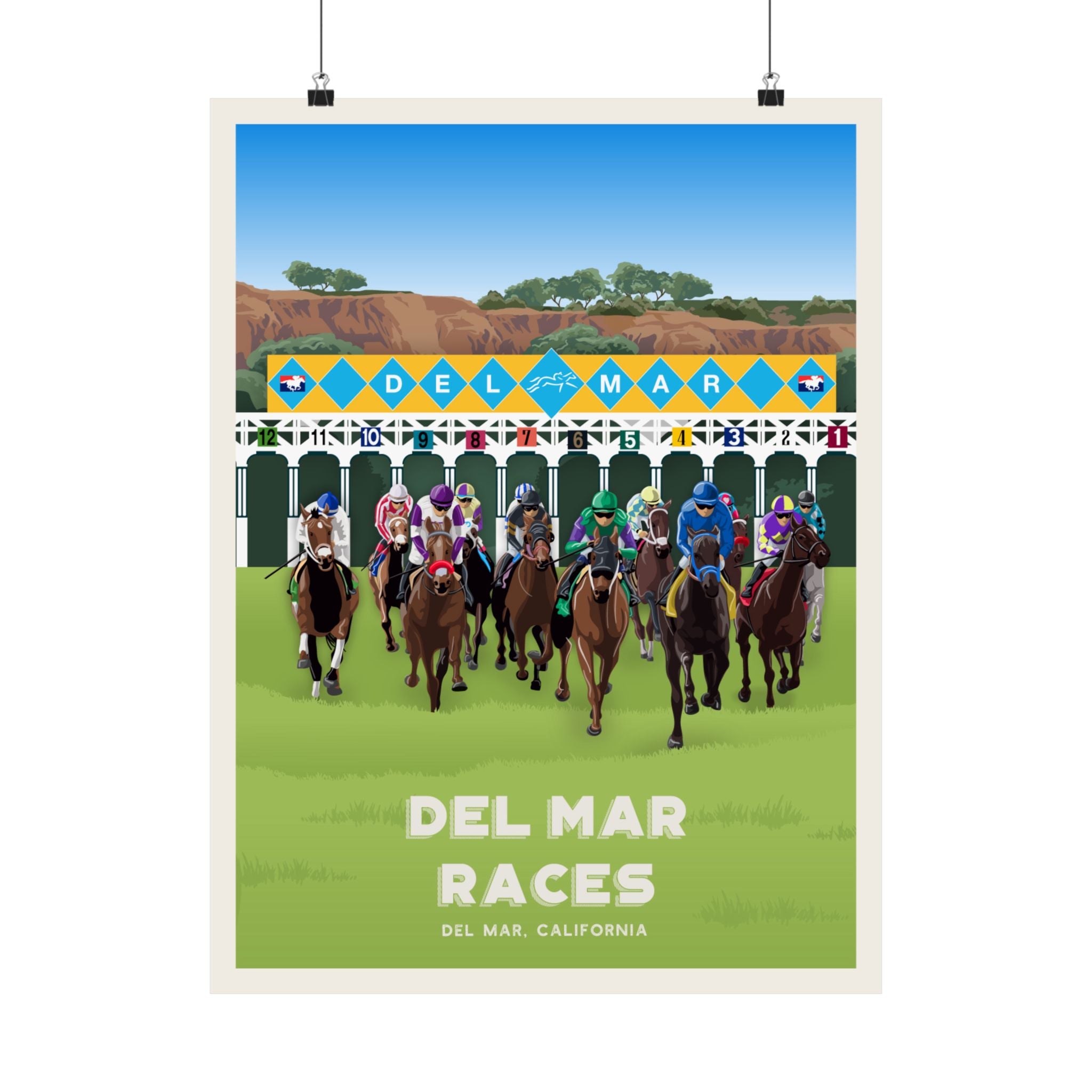 Del Mar Racetrack Poster