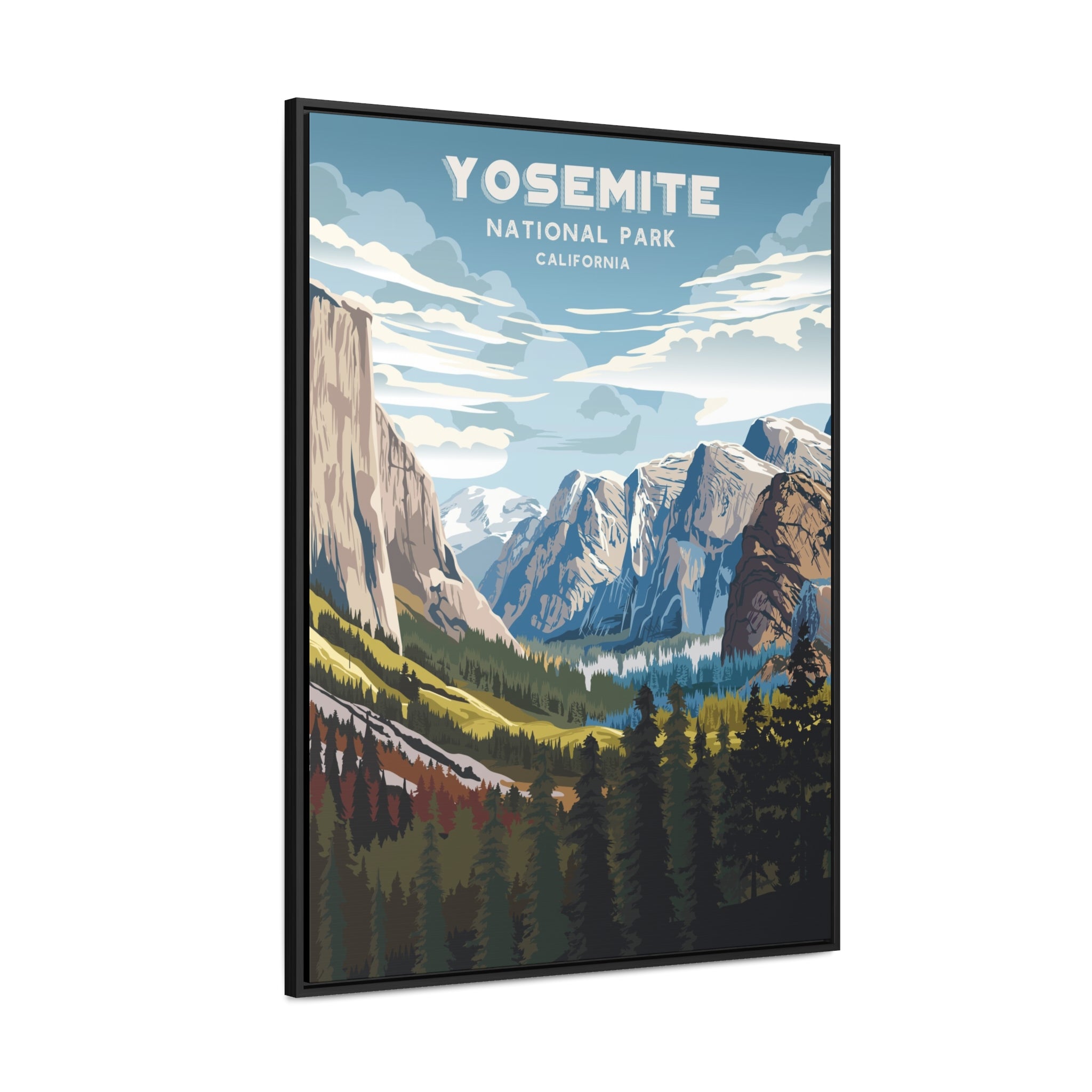 Yosemite National Park Framed Canvas Print
