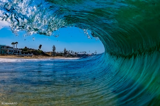 emerald view wave photography print