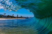 emerald view wave photography print