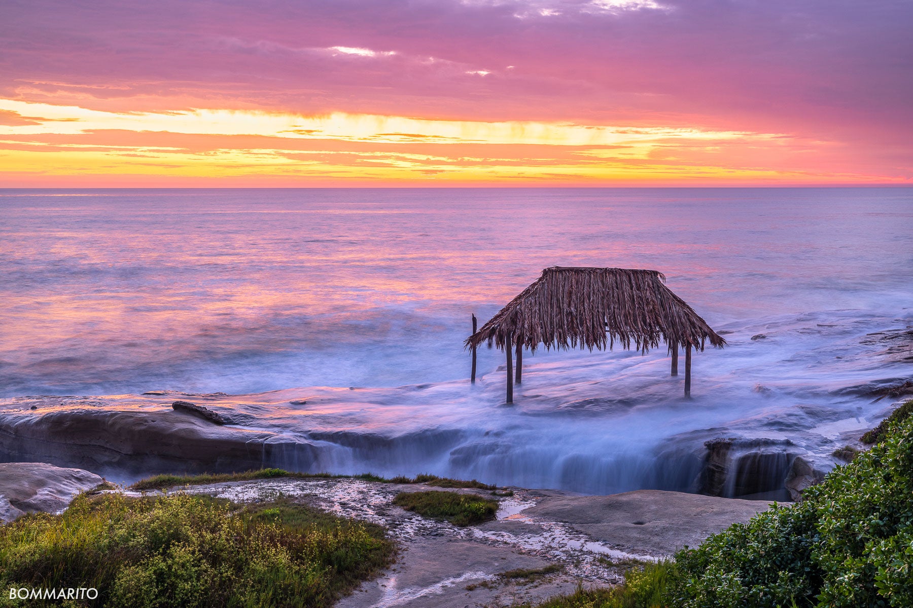 sunset at windansea surf shack