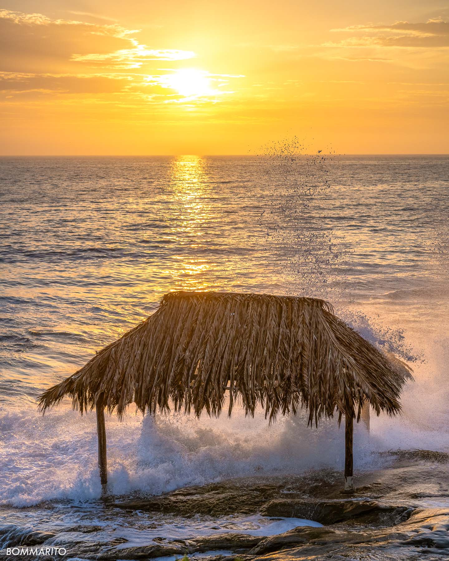 Windansea surf shack at sunset