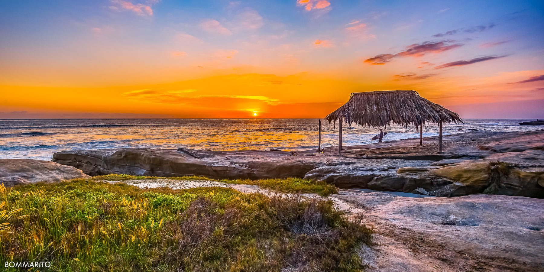 fine art photography print of Windansea surf shack