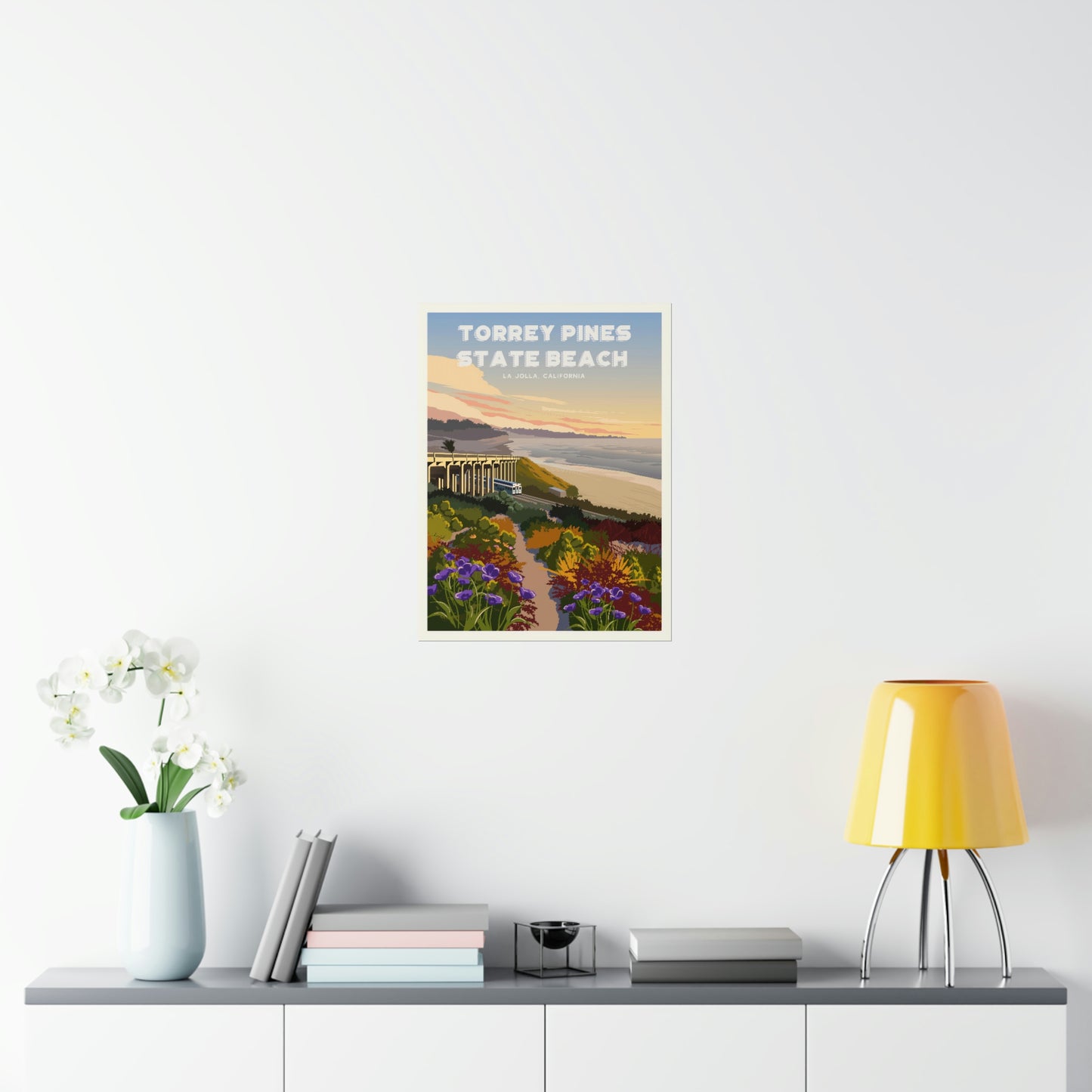 Torrey Pines Beach Poster