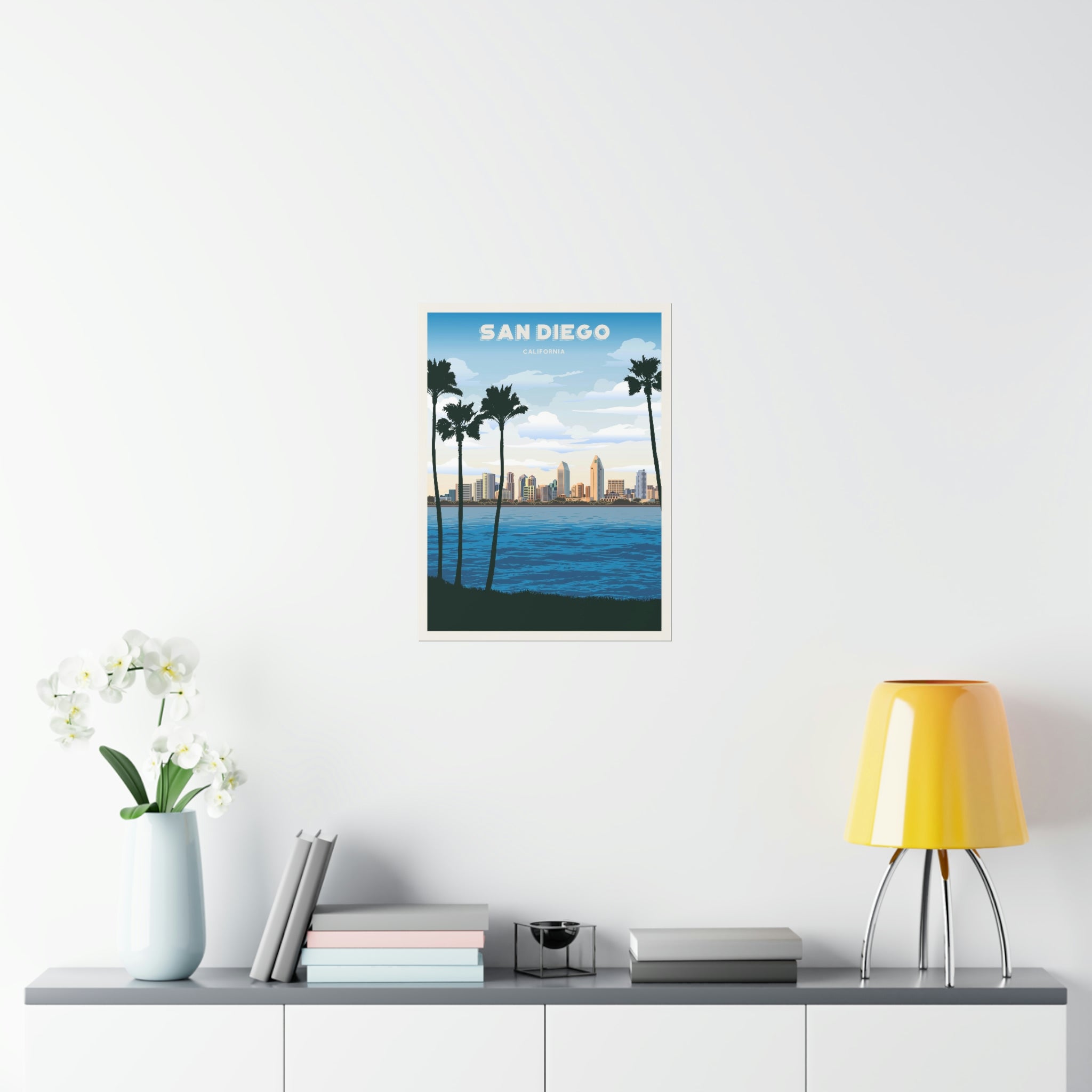 San Diego Skyline Poster