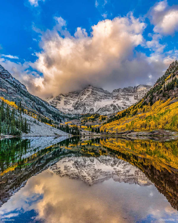 mountain reflection mountain photography print