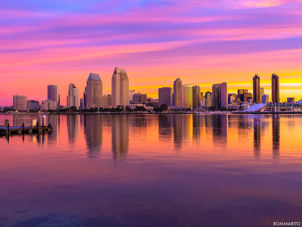 San Diego at sunset fine art photography print