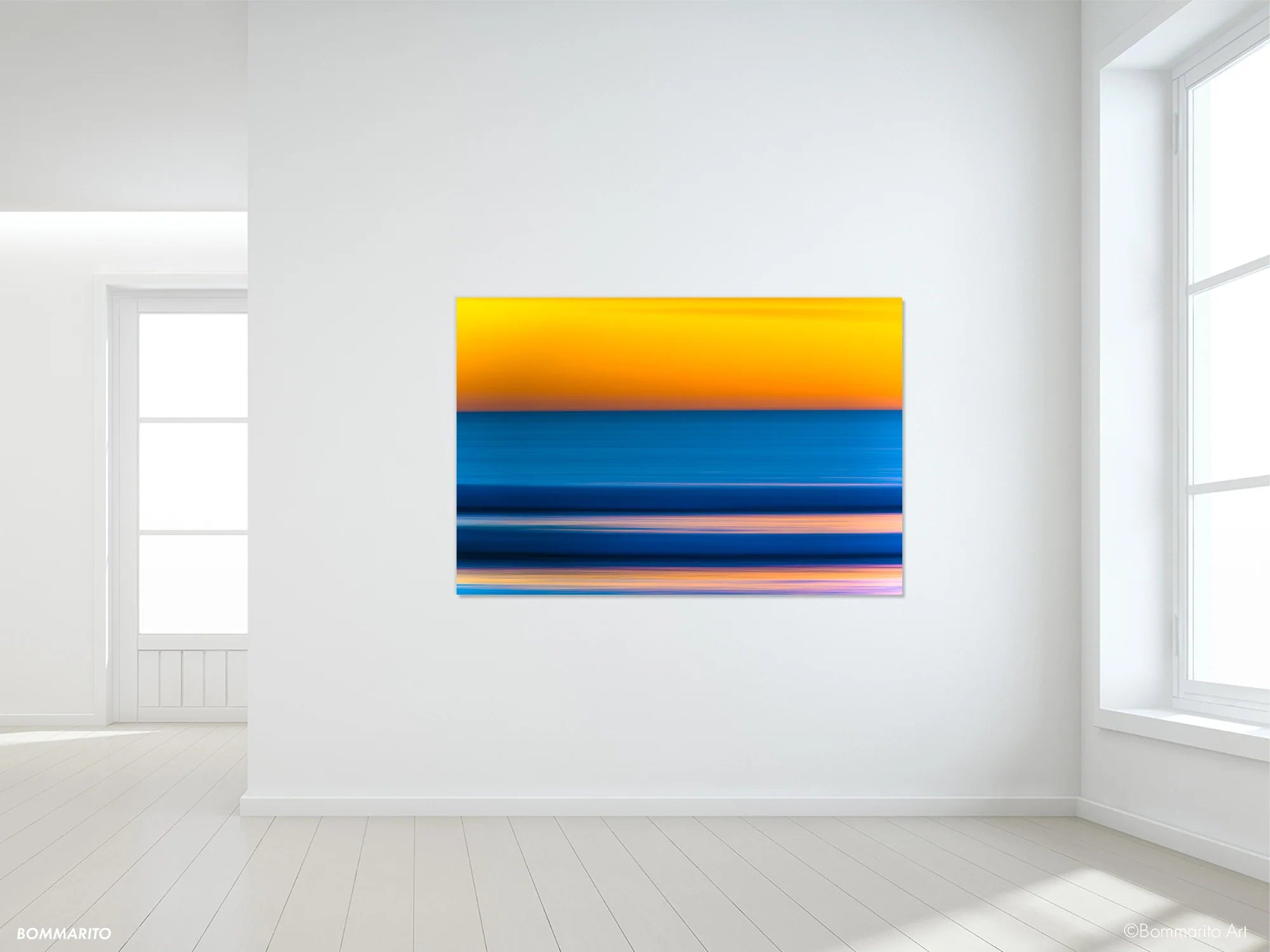 blue pearls abstract photography print mockup