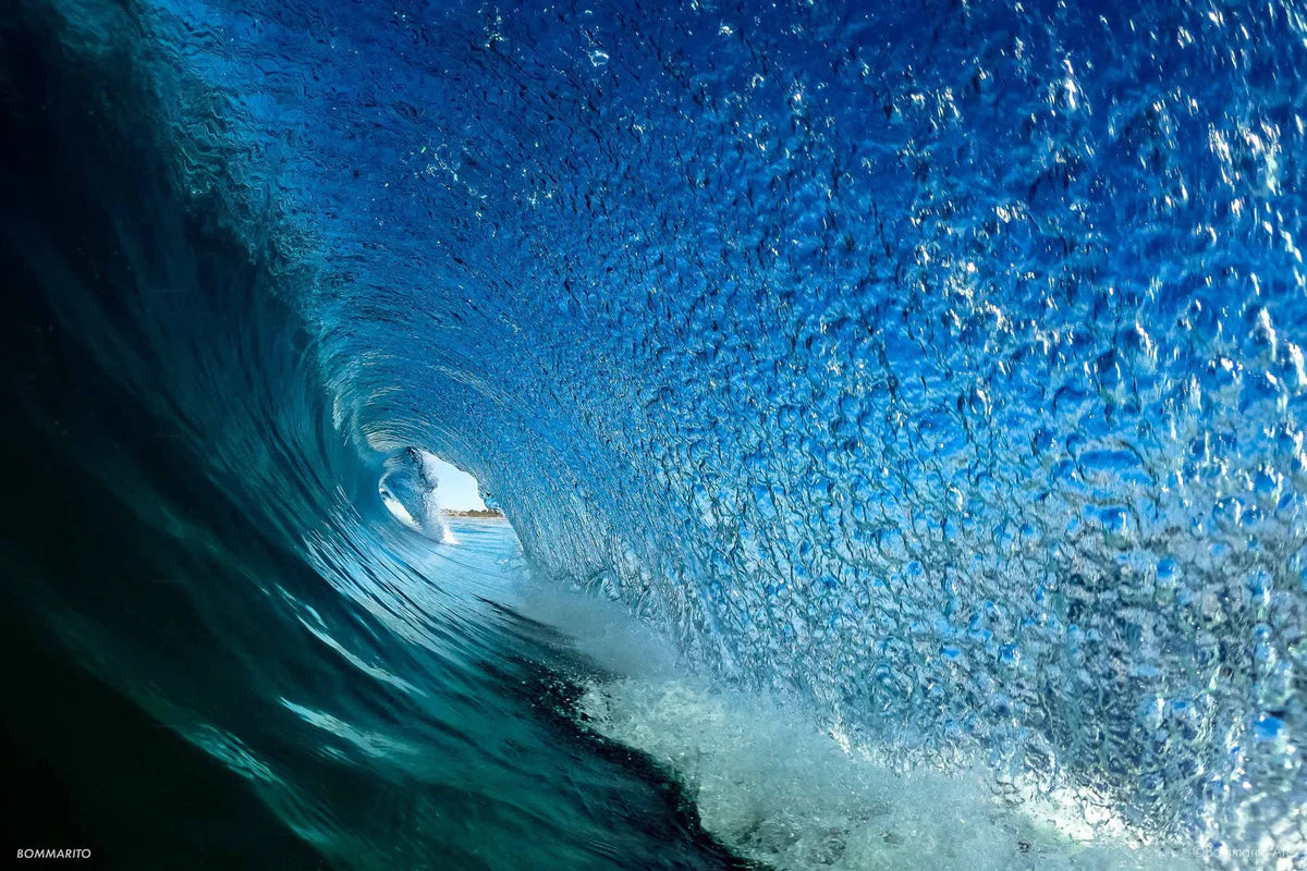 crystal blue wave photography print 