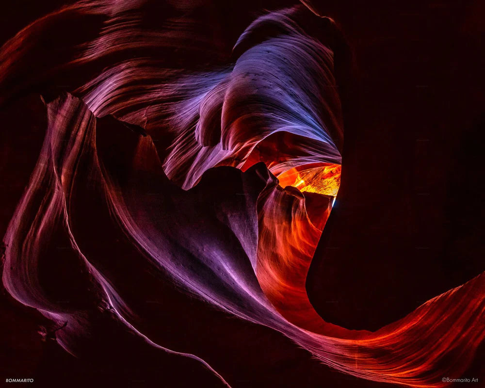 dark canyon photography print