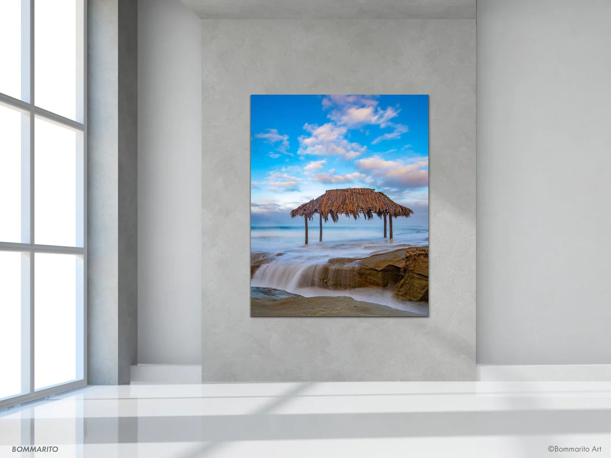 surf shack at windansea fine art photography print mockup
