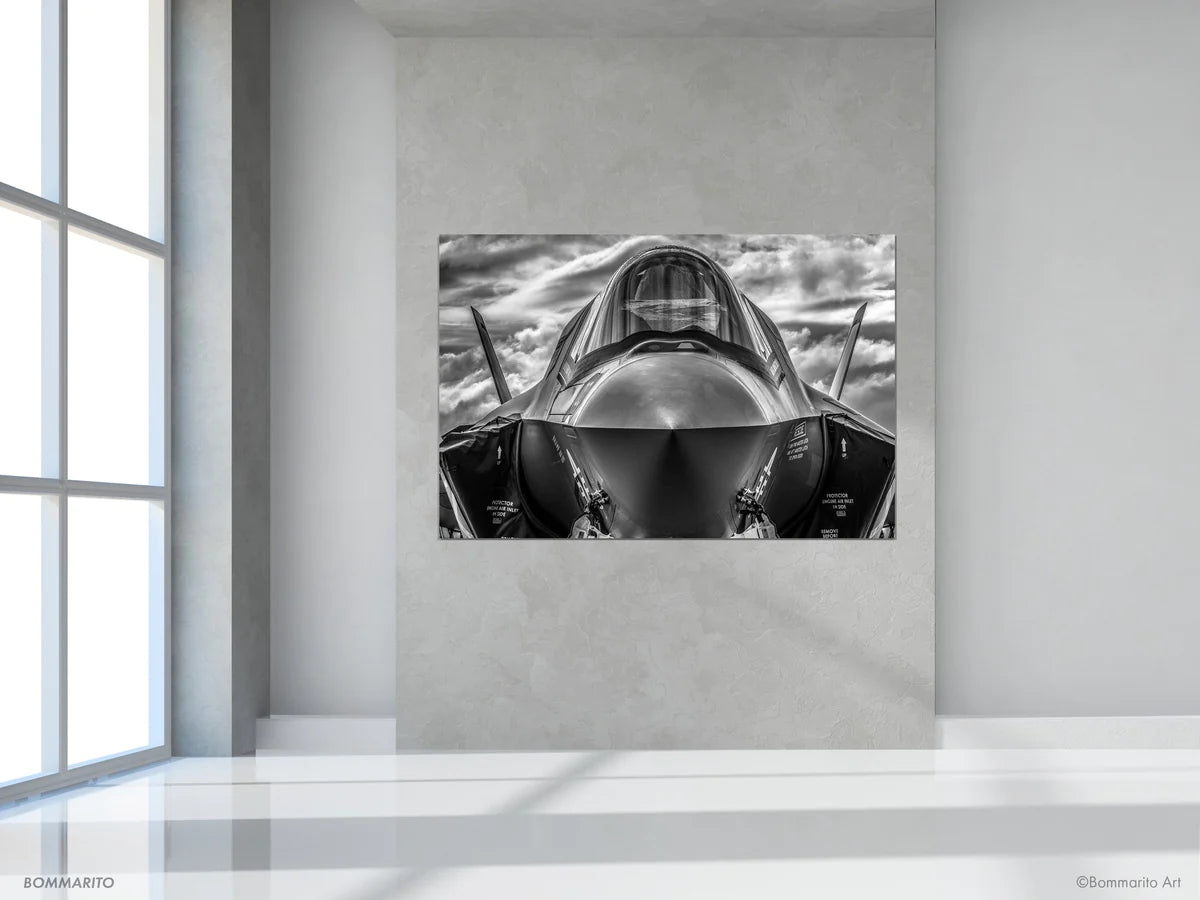 f35 aviation photography print mockup