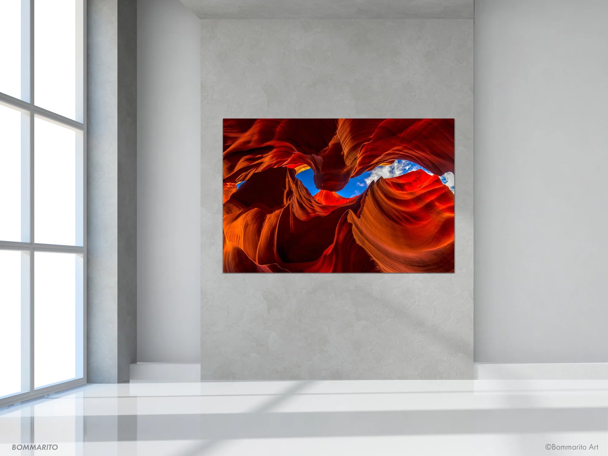antelope canyon photography print mockup