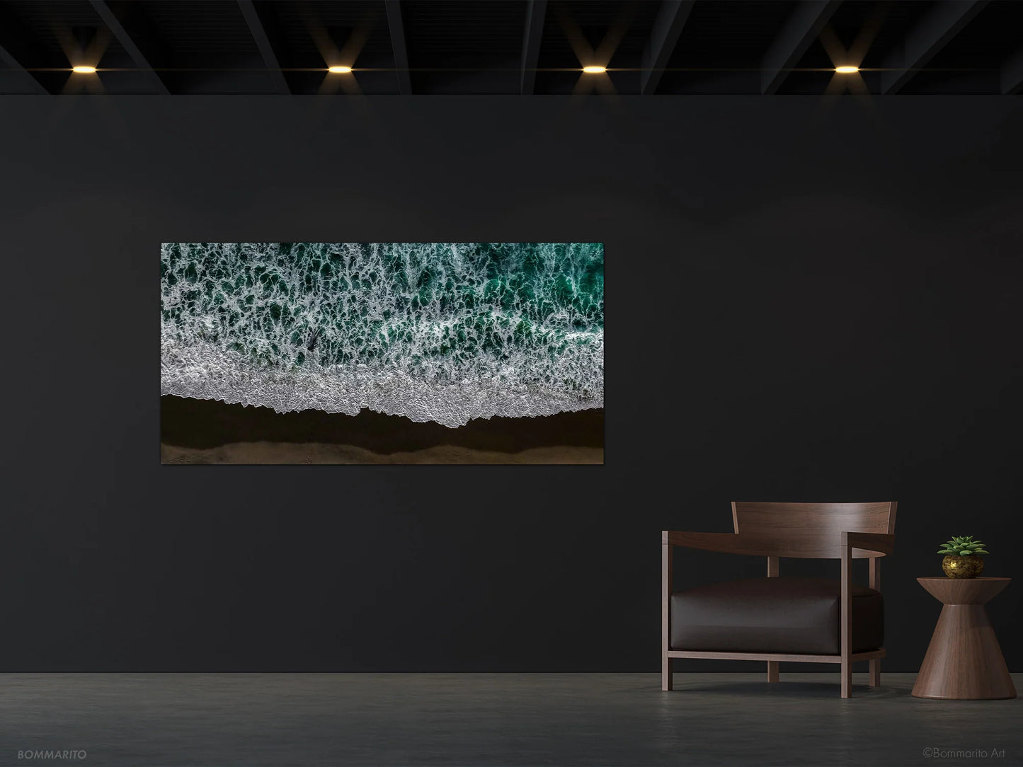 Ocean matrix abstract photography print mockup