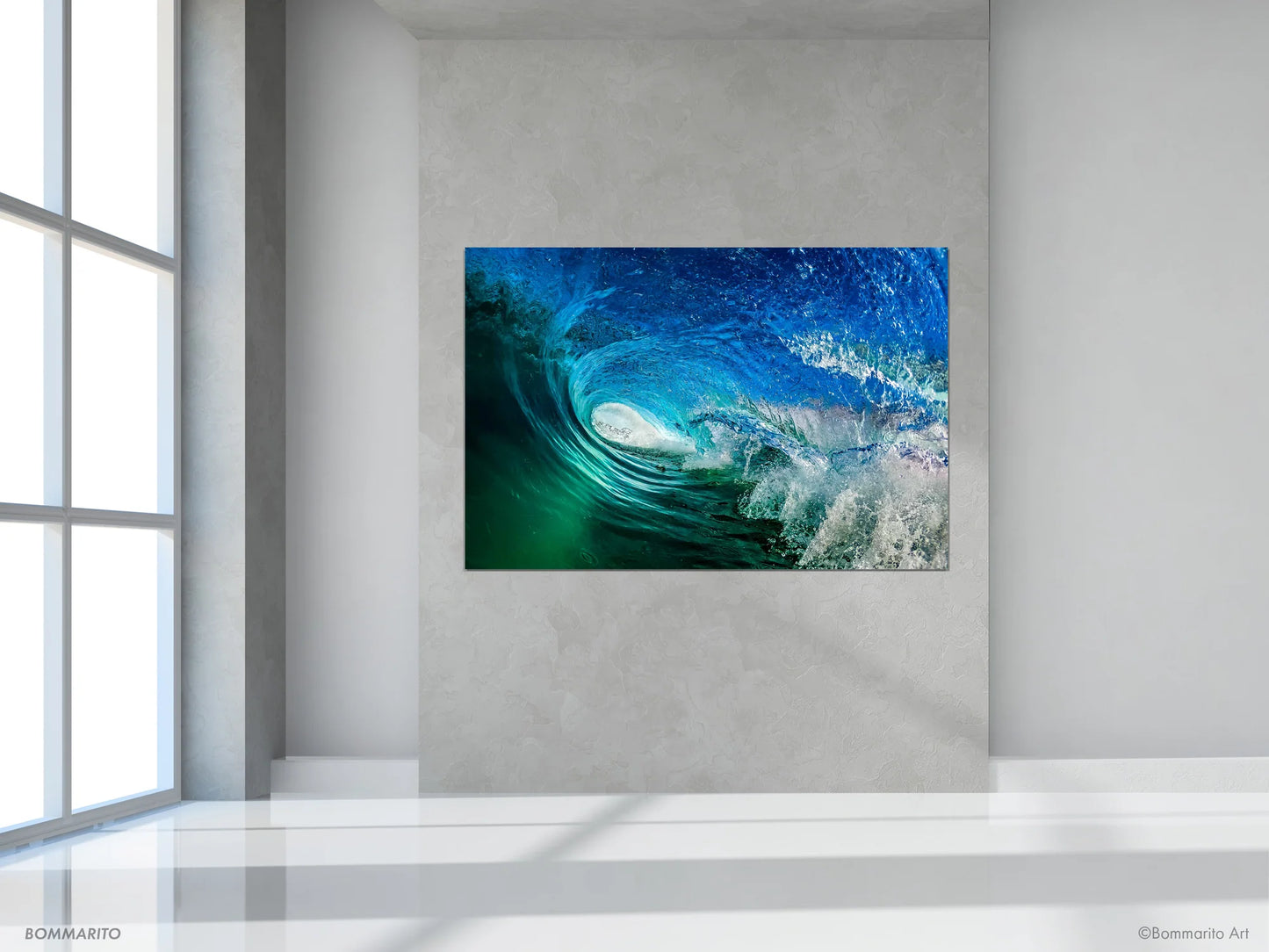 ocean pastels wave photography print mockup