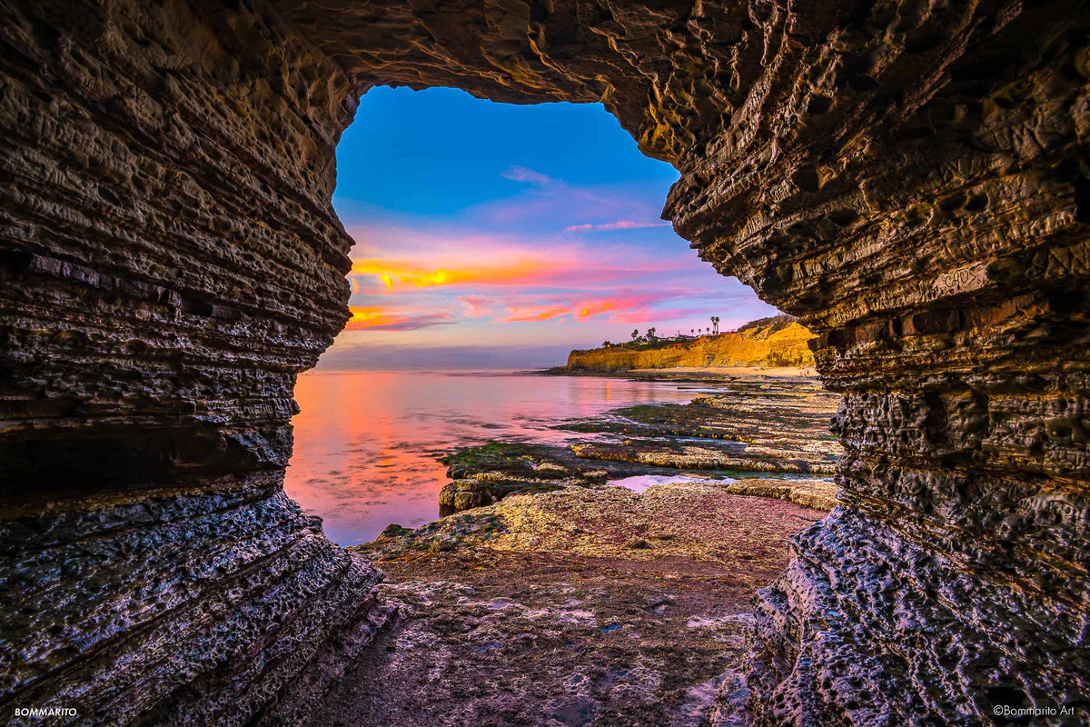 sunset cave fine art photography print 