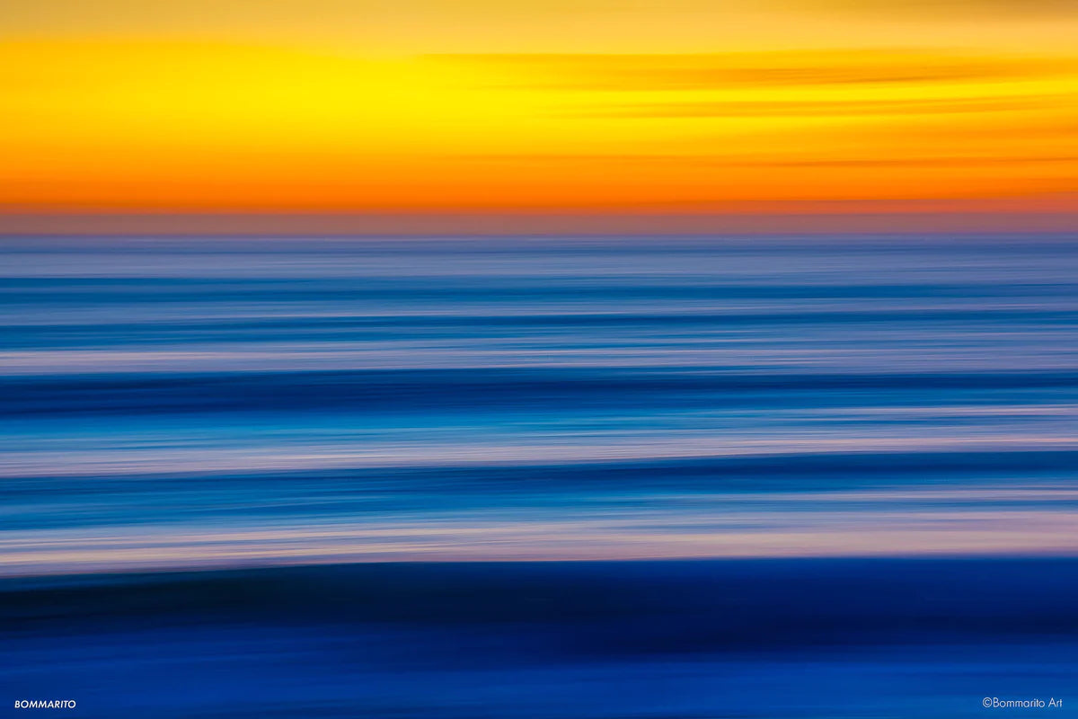 sunset swells abstract photography print
