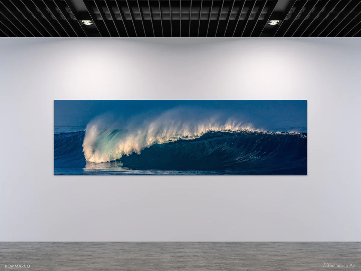 horseshoe reef wave photography print mockup