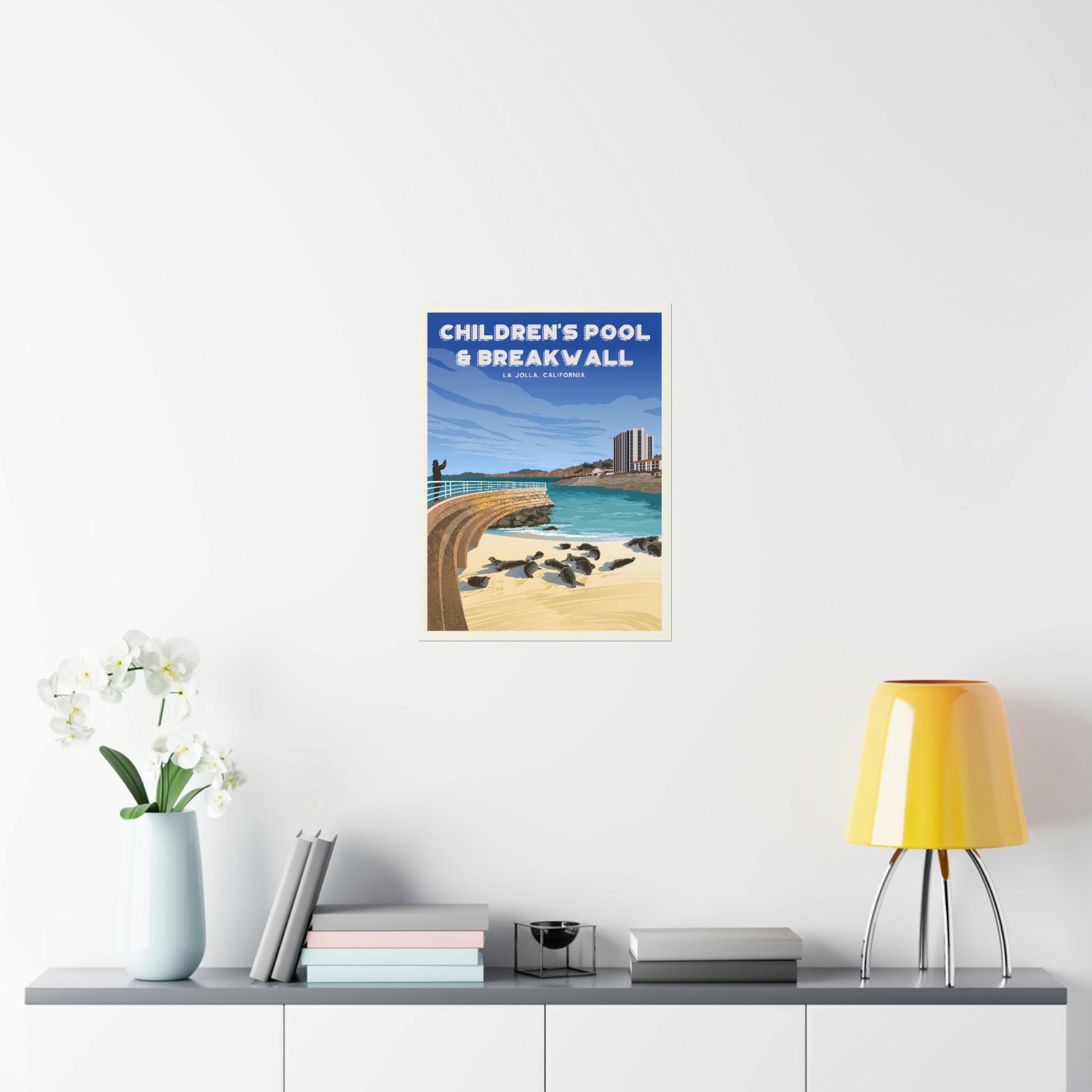 Children's Pool & Break Wall Poster