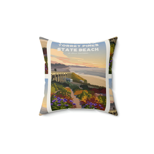 Torrey Pines Beach Pillow